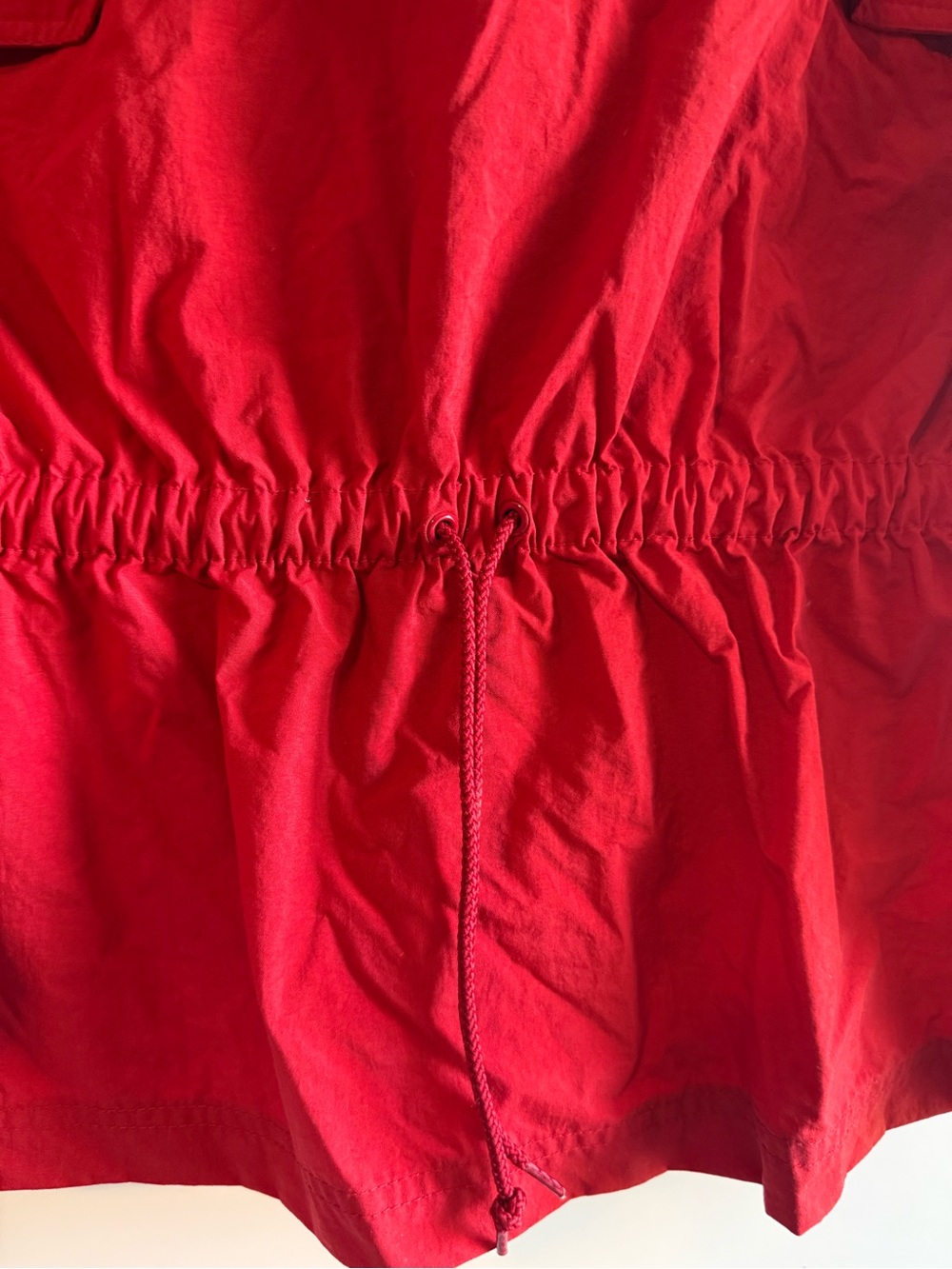 Nike Red Women's Hooded Anorak Pullover - Picture 3 of 5
